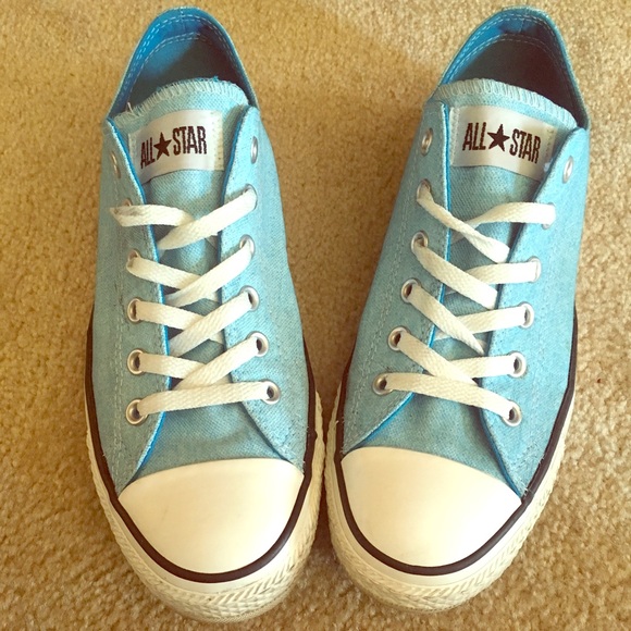 light blue denim converse